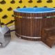 180 cm Fiberglass hot tub with external oven