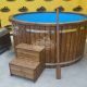 200 cm Plastic hot tub with external oven