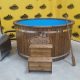 160 cm Plastic hot tub with external oven